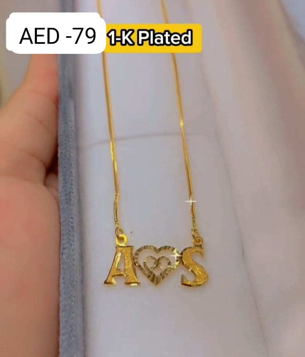 Two Alphabet Name Necklace